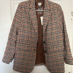 A New Day Plaid Oversized Blazer